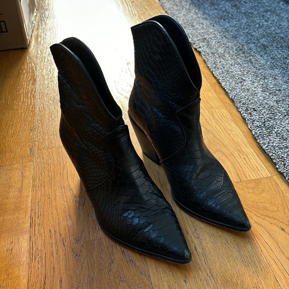 Anine Bing croc booties